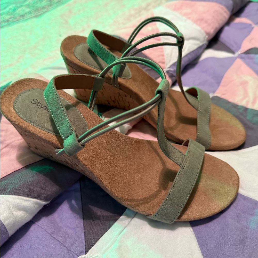 Style & Co Green Wedge Shoes